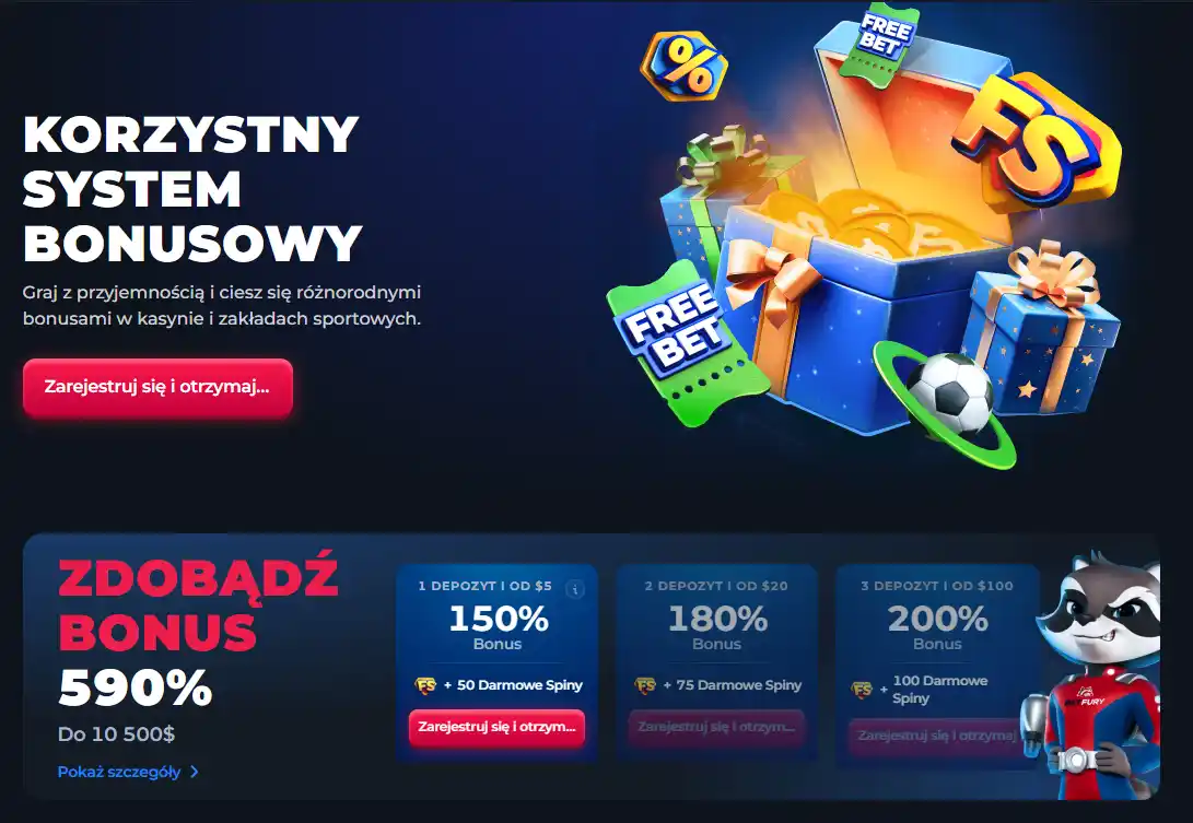 Aktualna sekcja bonusów BetFury w oficjalnym Help Center
